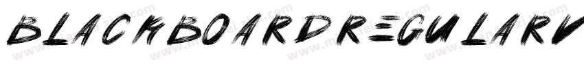 Blackboard RegularVe字体转换